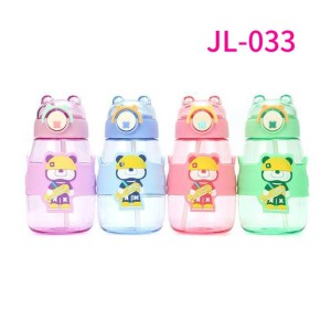 (JL-033) GARRAFINA INFANTIL URSINHO COM SKATE 600ML
