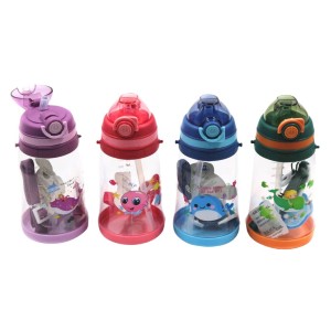 (JL-054) GARRAFINA INFANTIL ANIMAIS MARINHOS 550ML