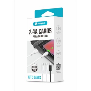 (SS-A3-V8) - Cabo Micro Usb - [Caixa com 300 peças]