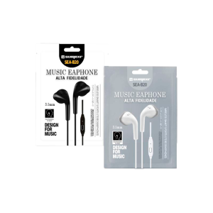 FONE DE OUVIDO COM MICROFONE E BOTÃO PARA ATENDER CHAMADAS (SEJ-B20)